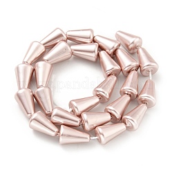 Electroplated Shell Pearl Beads Strands&nbsp;BSHE-G027-06