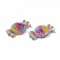 Transparent Resin Decoden Cabochons&nbsp;CRES-N034-14A