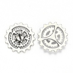 20Pcs Tibetan Style Alloy Gear Pendants&nbsp;TIBEP-FS0001-03AS