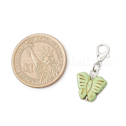 Synthetic Turquoise Butterfly Pendant Decorations&nbsp;HJEW-JM03735