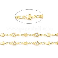 Handmade Brass Star Link Chains&nbsp;CHC-G017-18G