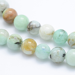 Natural Chrysocolla Beads Strands&nbsp;G-J373-02-8mm