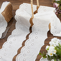 7.5 Yards Cotton Hollow Embroidery Flower Lace Trim&nbsp;OCOR-FH0001-47