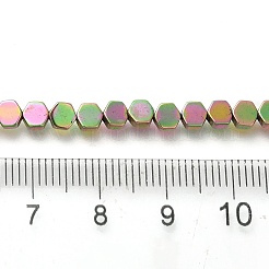 Electroplated Synthetic Non-magnetic Hematite Beads Strands&nbsp;G-C154-B01-01F