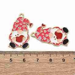 Independence Day Christmas Alloy Enamel Pendants&nbsp;ENAM-V002-02I-G