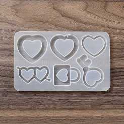 Heart Shape Quicksand DIY Silicone Mold&nbsp;DIY-K073-10A