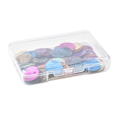 56Pcs 6 Colors Spray Painted Natural Akoya Shell Connector Charms&nbsp;BSHE-FS0001-12