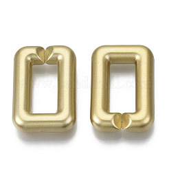 Opaque Spray Painted Acrylic Linking Rings&nbsp;OACR-S021-69A-B01