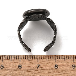 Spiral 304 Stainless Steel Cuff Ring Components&nbsp;STAS-P454-02D-B