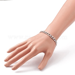 Tarnish Resistant Men's 304 Stainless Steel Cuban Chains Bracelets and Necklaces Jewelry Sets&nbsp;SJEW-JS01158