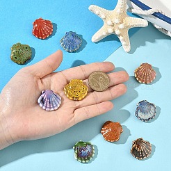 10Pcs 10 Colors Handmade Porcelain Beads&nbsp;PORC-YW0001-55