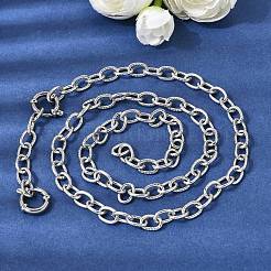 6.5MM 201 Stainless Steel Twisted Cable Chain Necklaces for Unisex&nbsp;NJEW-K302-22P