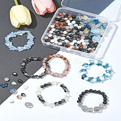 Transparent Painted Glass Beads&nbsp;DIY-FS0007-54