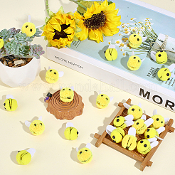 40Pcs 2 Styles Wool Felt Bee&nbsp;AJEW-AR0005-55