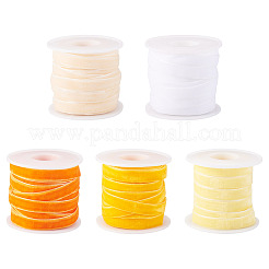 50 Yards 5 Colors Single Face Velvet Ribbon&nbsp;SRIB-TA0001-37