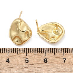 Brass Stud Earrings&nbsp;EJEW-H154-07B-G