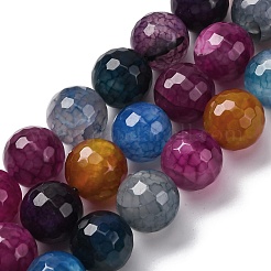 Natural Dragon Veins Agate(Dyed & Heated) Beads Strands&nbsp;G-K390-A11-01