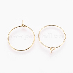 Brass Hoop Earrings&nbsp;X-KK-S341-85