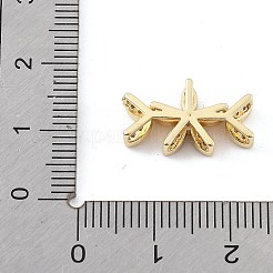 Brass Micro Pave Cubic Zirconia Spacer Beads&nbsp;KK-K371-47B-G