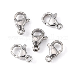 Tarnish Resistant 304 Stainless Steel Lobster Claw Clasps&nbsp;STAS-M262-01-9mm