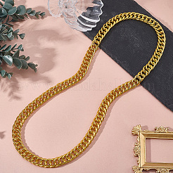 1Pc 14.5MM Aluminum Alloy Cuban Link Chain Necklaces&nbsp;NJEW-SP0001-21B