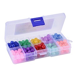 Baking Paint Crackle Glass Beads&nbsp;DGLA-X0008