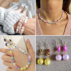 360Pcs 6 Colors Glass Beads&nbsp;GGLA-TA0002-07