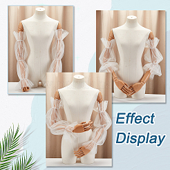 Polyester Detachable Long Mesh Sleeves&nbsp;AJEW-WH0270-354A