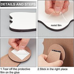 3 Sets 3 Styles MDF Board Heat Transfer Blanks Photo Frame&nbsp;DIY-BC0002-82