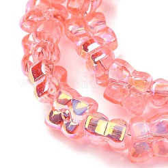Transparent Glass Beads Strands&nbsp;GL-CBAAE04-02C