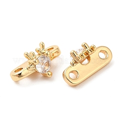 Brass Connector Charms&nbsp;KK-F855-15G