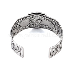 Constellation Alloy Open Cuff Bangles for Women Men&nbsp;BJEW-C064-01AS-09
