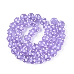 Frosted Handmade Lampwork Beads&nbsp;LAMP-Q039-10E