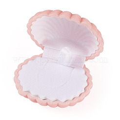 Shell Shaped Velvet Jewelry Storage Boxes&nbsp;VBOX-TADJ0001-02A
