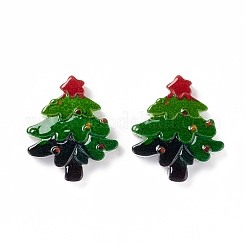Christmas Themed Opaque Resin Cabochons&nbsp;CRES-P022-16