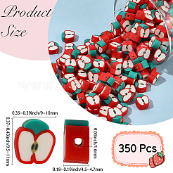 350Pcs Handmade Polymer Clay Beads&nbsp;CLAY-PA0001-02