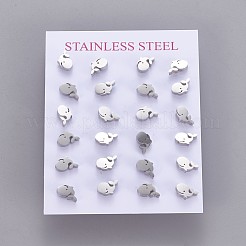 Tarnish Resistant 304 Stainless Steel Stud Earrings&nbsp;EJEW-F227-19P