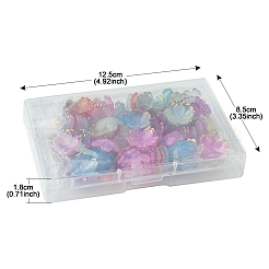120Pcs 8 Colors Acrylic Bead Caps&nbsp;OACR-FS0001-83