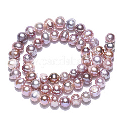 Natural Cultured Freshwater Pearl Beads Strands&nbsp;PEAR-N013-06T
