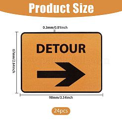 PVC Warning Self Adhesive Stickers&nbsp;DIY-WH0591-669