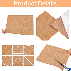 24Pcs Cork Insulation Sheets&nbsp;DIY-BC0015-59