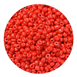8/0 Baking Paint Glass Seed Beads&nbsp;SEED-US0001-04-3mm