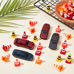 48Pcs 4 Colors ABS Display Roadblock Decorations&nbsp;AJEW-SP0004-70