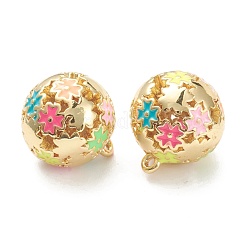 Brass Enamel Charms&nbsp;KK-A153-04G