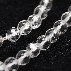 Natural Quartz Crystal Beads Strands&nbsp;G-D840-11-4mm