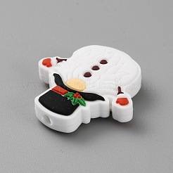 Christmas Theme Silicone Focal Beads&nbsp;LS-SIL-CJC0010-02J