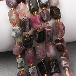 Natural Multicolor Tourmaline Beads Strands&nbsp;G-D110-H02-02