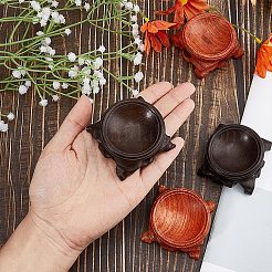 4Pcs 2 Colors Wood Crystal Ball Display Pedestal&nbsp;ODIS-GF0001-12