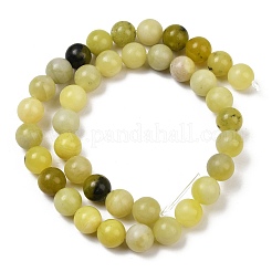 Natural Lemon Jade Beads Strands&nbsp;G-F591-27-10mm