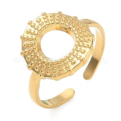 304 Stainless Steel Cuff Open Rings for Women&nbsp;RJEW-L341-04B-G